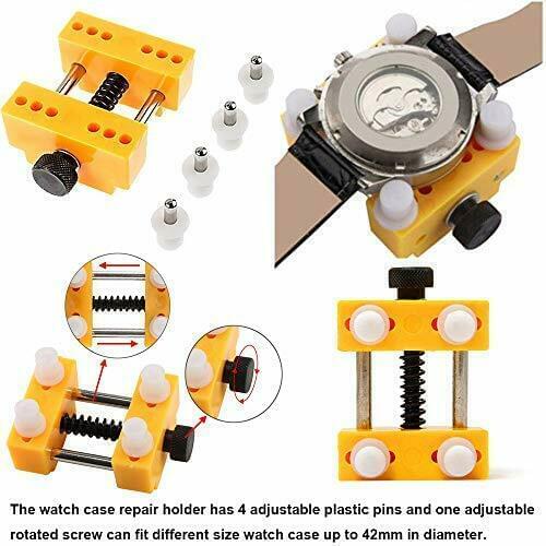 Adjustable Watch Battery Replacement Cover Case Opener Repair Tools Kit Remover Opener Back Opening Screw Watchmaker Portable
