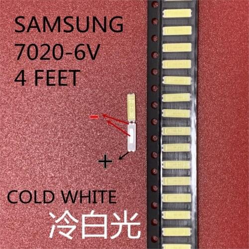 SAMSUNG 500PCS LED Backlight TV LED 7020 LED Backlight High Power 1W 6V 98LM Cool white For LED LCD TV Backlight Application