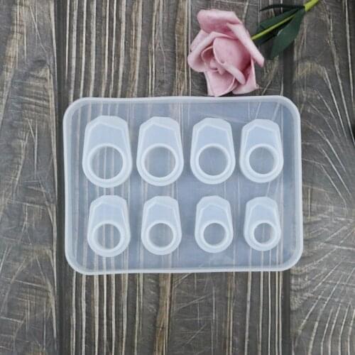 DIY Crystal Epoxy Ring Pendant Silicone Mold Handmade Craft Epoxy Resin Mold Bracelet Jewelry Making Mold