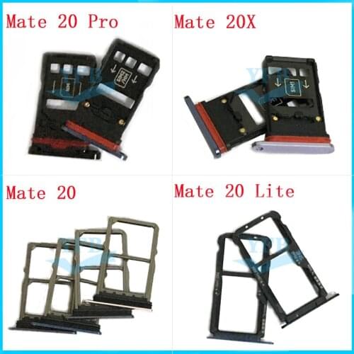 Sim Card Holder Slot Tray For Huawei Mate 20 X Pro Lite Replacement Parts