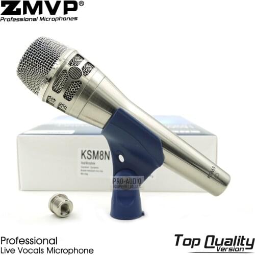 Grade A Super-cardioid KSM8N Professional Live Vocals Dynamic Wired Microphone KSM8 Handheld Mic For Karaoke Studio Recording