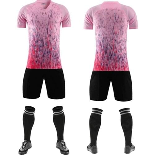 New Football Jerseys 2020 Men Soccer Jersey Sets Boys Women Football Training Uniform Blank Team Football Jersey Tracksuit Print