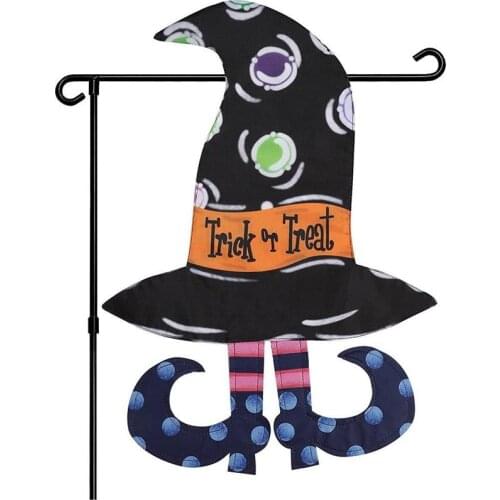 50X35CM Halloween Party Decoration Flag Witch Decorations Banner Party Outdoor Garden Hanging Party Prop Ornament