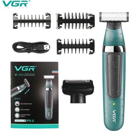 VGR Electric Shaver Professional Shaving Machine Hair Trimmer Rechargeable Beard Trimmers Portable Waterproof Razor Hair Clipper