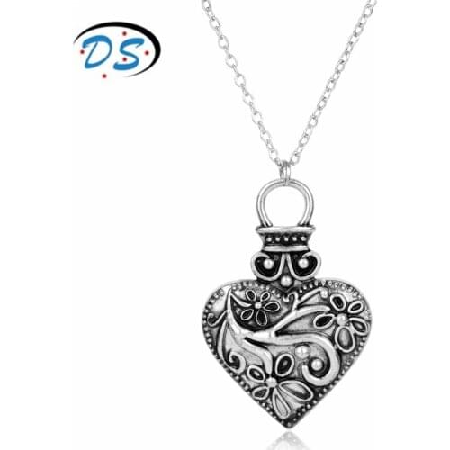 Jewelry TV The Vampire Diaries Necklace Caroline Vervain Locket Heart Pendant Necklace Vintage Accessories Choker Necklace