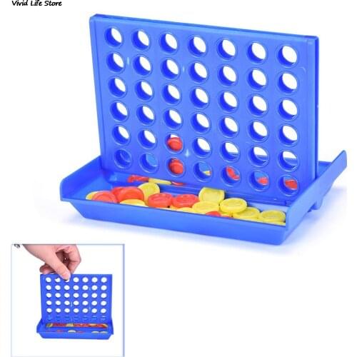 1 Set Connect 4 In A Line Board Game Childrens Educational Toys for Kid Sports Entertainment