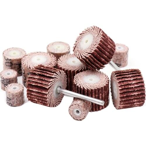 5pcs 3mm shank Dremel Accessories Sanding Flap Disc Grinding Sanding Flap Wheels Brush Sand Rotary Tool