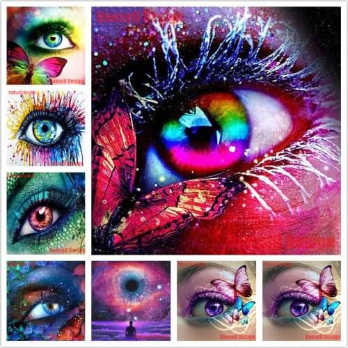 5d diamond embroidery full magic eye diy diamond mosaic sale eye rhinestone pictures new style christmas decorations for home