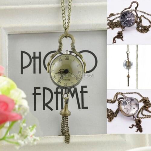 DHL Free Shipping High Quality Hot Sell Glass Ball Pocket Fob Watch Christmas Gift Watch Hot Sell