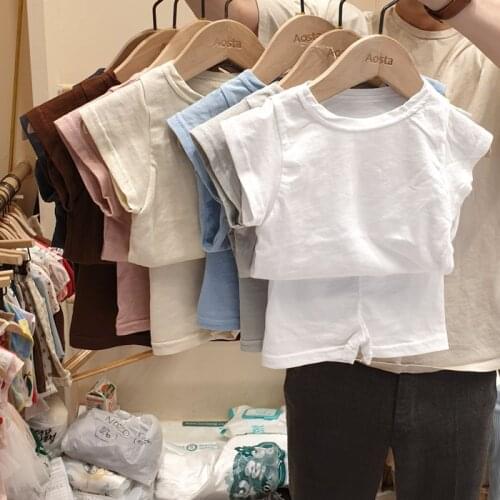 Infant Short-Sleeved Suit Baby Soft Skin-Friendly Breathable T-shirt Shorts Home Two-Piece Set