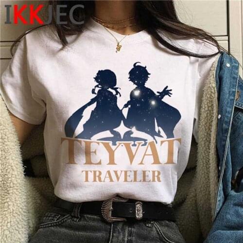 Genshin Impact top tees clothes men tumblr streetwear grunge summer top t-shirt kawaii