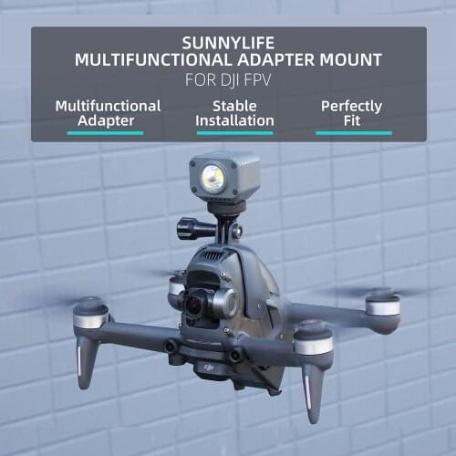 Camera Top Extended Bracket For DJI FPV Combo Drone Accessories Mount Holder For Gopro Sport Action Adapter Clamp Stand