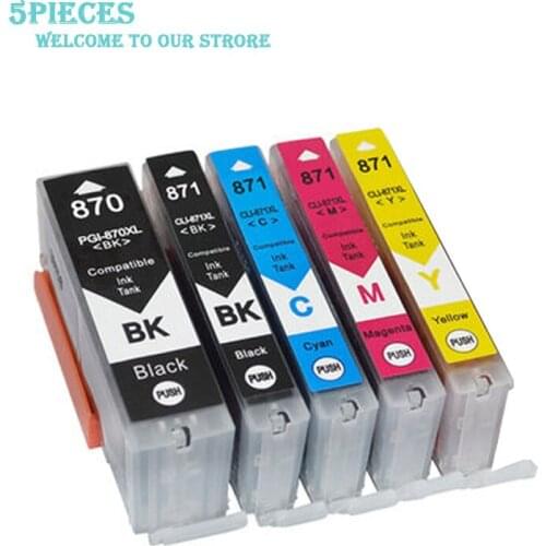 LuoCai PGI-870 CLI-871 Compatible Ink Cartridge For Canon PIMXA MG7780/MG5780/MG6880/MG7700/TS5080/TS6080 PGI870 CLI871 Printer