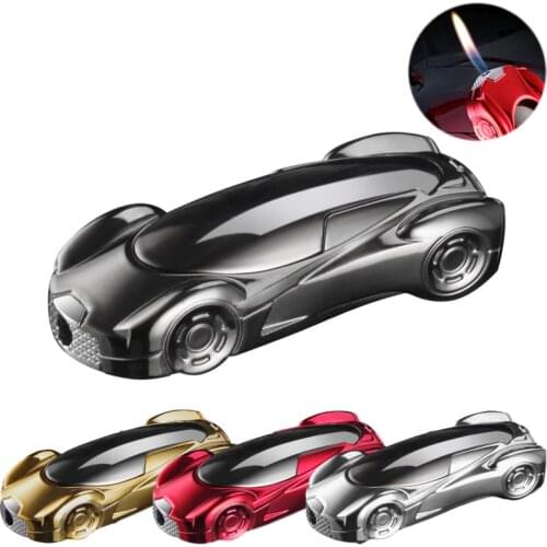 Creative Funny Lighter Car Shaped Fashion Butane Gas Refillabe Lighters for Cigarette Home Decorative Ornaments