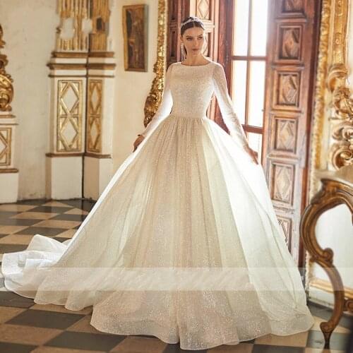 L Custom Made White Wedding Dresses No Train Bridal Dress