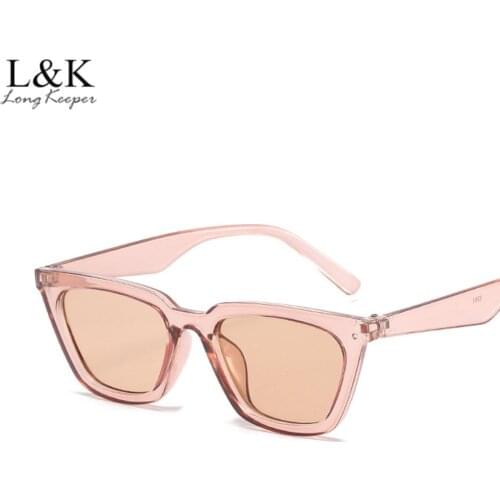 LongKeeper Fashion Square Sunglasses Women Luxury Brand Designer Cat Eye Sun Glasses Ladies Classic UV400 Driving Eyeglasses