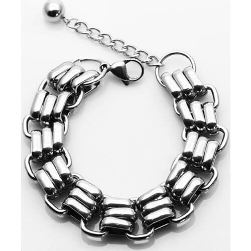 Titanium steel stainless steel bracelet mens simple and versatile hot-selling new jewelry