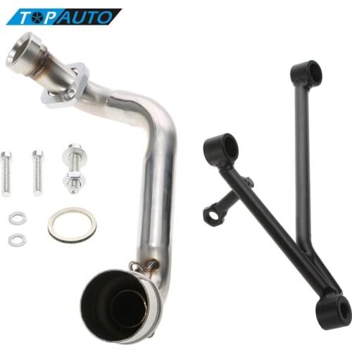 Motorcycle Exhaust Muffler Tip for Yamaha 100CC Header with Mounting Bracket Set Engine Motorcycle Exhaust Muffler Pipe