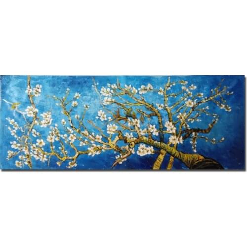 NEW 100% hand-painted Van gogh oil painting high quality wall flower pictures for living room DM-1511101