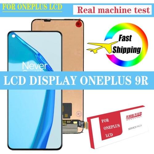 Orignal test 6.55''Amoled For OnePlus 9R LCD Screen Display+Touch Panel Digitizer For OnePlus 9 R LE2101 1+9R Display