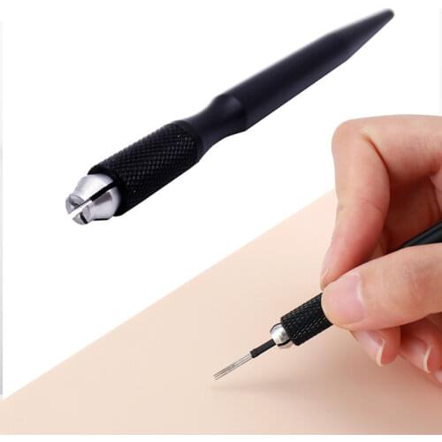 Professional Manual 3D Eyebrow Tattoo Microblading Pen Permanent Makeup Gun Stainless steel Tattoo Supplies for Tebori needles