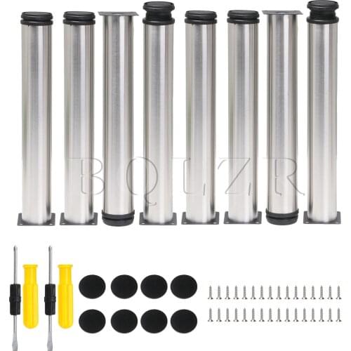 BQLZR 8 x 5 x 35cm Adjustable Furniture Feets for Cabinet Sofa TV Bed Legs