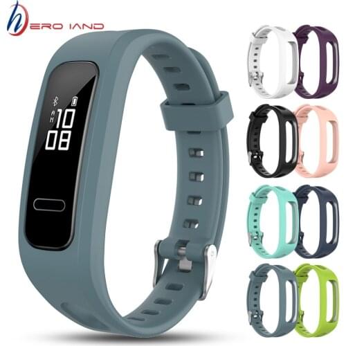 For Huawei Band 3E & 4E Wrist Strap For Honor Band 4 Running Version Smart Wristbands Watch Accessories Soft Silicone Bracelet