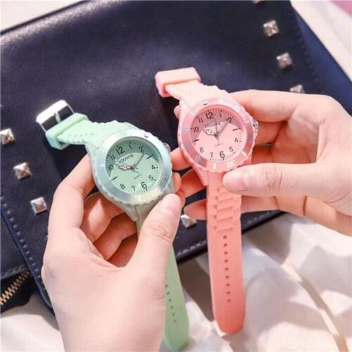 Lovely Candy Color Childrens Smart Wrist Digital Waterproof Electronic Watch Children Electronic Clock Girls Child Hours