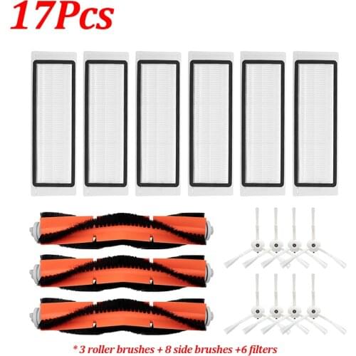Washable Water Hepa Filter Main Side Brush for Vacuum Cleaner Xiaomi Roborock MI 1S S50 S52 S55 S5Max Robot Replacement Parts