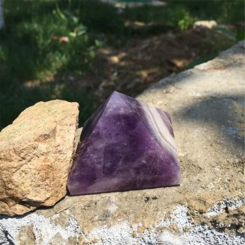 Special offer 2inch natural dream amethyst quartz pyramid reiki crystal high energy help with meditation to heal