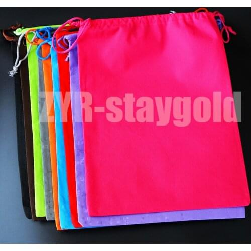 Organizer bag home travel organizador non woven fabric bag double rope storage shoes bag 9 colors free shipping