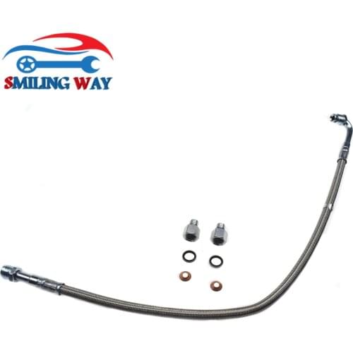Turbo Oil Feed Line Pipe Tube & 2 Fittings For Dodge Ram Freightliner 5.9L 12V 1989 1990 1991 1992 1993 1994 1995 1996 1997 1998