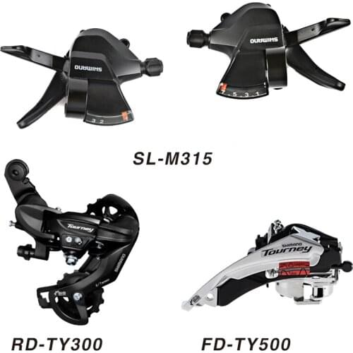 SHIMANO TOURNEY Mountain Bike FD-TY500 Front Derailleurs RD-TY300 Rear Derailleur Iamok SL-M315 Shifter Bicycle Parts