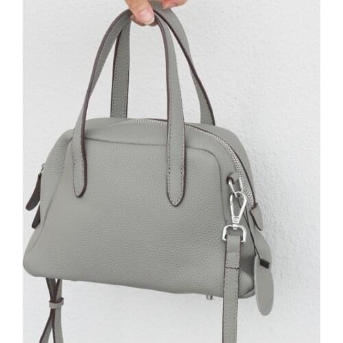 Womens Handbags Genuine Leather Shell Bag Fashion Shoulder Bags Small Crossbody Bag Luxury Elegant Daily Female Top-Handle Bags