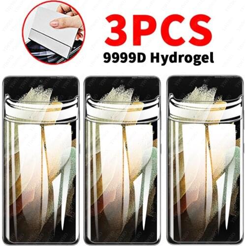 3PCS Hydrogel Film For Samsung Galaxy s21 5G/4G Full Cover Samsun S21 ultra plus s21ultra s21+ Safety Film Not tempered Glass