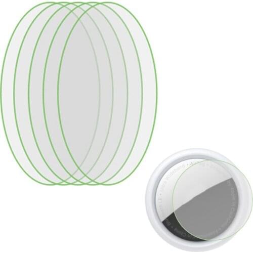 5pcs HD TPU Film For AirTag Key Finder Protective Films For Airtags Touch Screen Adhesive HD Ultra-clear Round TPU Cover