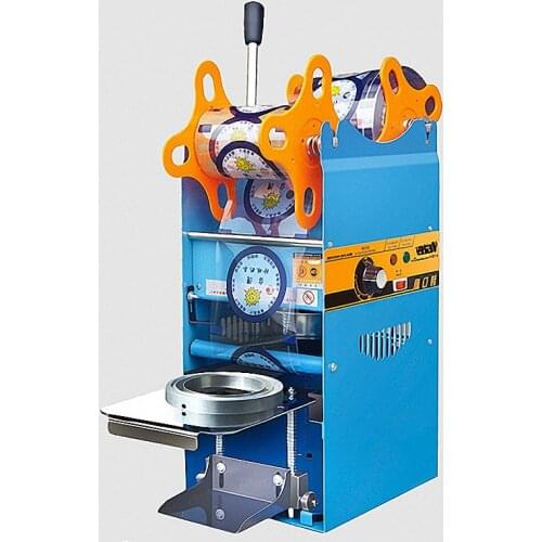 Commercial Bubble Tea Vacuum Sealer Plastic Cup Sealing Machine Milk Tea Packing Sealer with Counting Function WY-802D