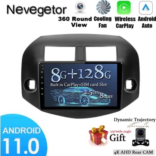 For Toyota RAV4 3 XA30 2005 - 2013 Car Radio Multimedia Video Player Navigation GPS Android 11 No 2din 2 din
