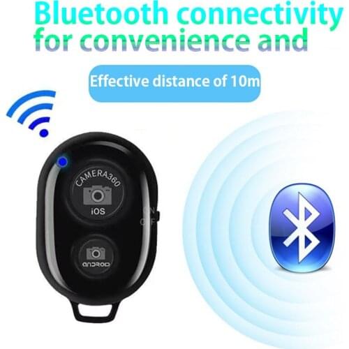 Wireless Bluetooth Self-timer Compatible With Android / IOS System Phone Shutter Remote Control Black Bluetooth Photo Shooter