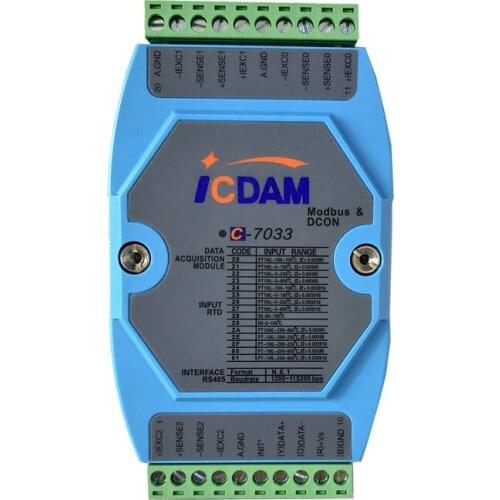C-7033 3 channel 2/3/4 Wire thermal resistance input Compatible with I-7033 pt100 Temperature acquisition module
