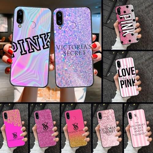 Vs Fashion pinks brand Phone case For Huawei Honor 6 7 8 9 10 10i 20 A C X Lite Pro Play black fashion waterproof painting