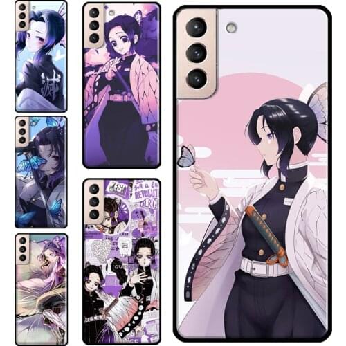 Shinobu Kocho Kimetsu no Yaiba Case For Samsung Galaxy S21 S20 Plus S10 S8 S9 Plus Note 9 10 20 Ultra S20 FE Cover Coque