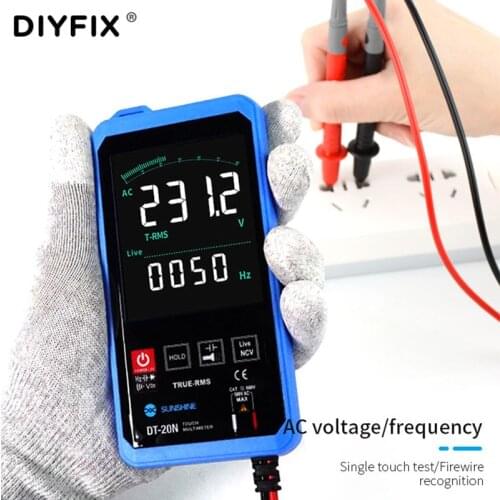 Sunshine DT-20N AC DC Multimeter Digital Tester Meter Precision Components Voltage Current Resistance Meaasurement Repair Tool