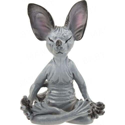 Animal Model Figure Toys Sphynx Cat Meditate Collectible Figurines Miniature Handmade Decor Animal Model Home Decor Figure Toys