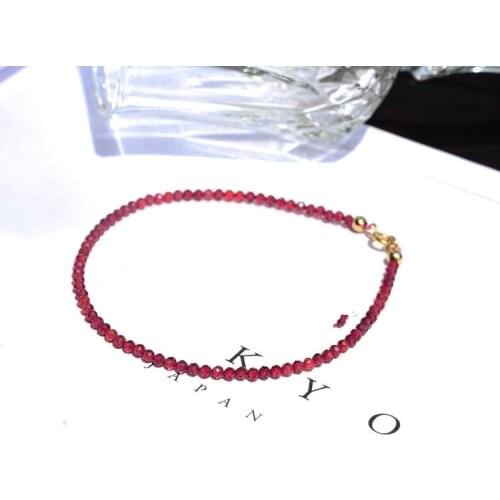 Garnet/labradorite/spinle/quartz/lapis round faceted 2mm bracelet 7.5inch wholesale beads nature handcraft