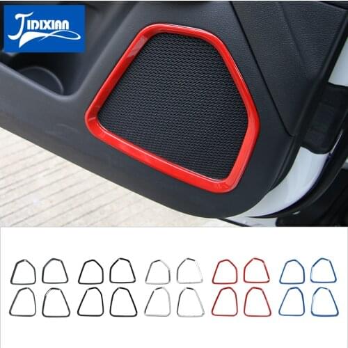 MOPAI ABS Car Interior Door Audio Sound Speaker Decoration Cover Trim Stickers for Jeep Compass 2017 Up Car Accessories Styling