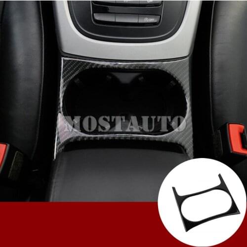 For Audi Q5 8R Carbon Fiber Console Water Cup Holder Panel Trim Cover 2009-2015 1pcs Car Accessories Interior Car Decor Car Trim