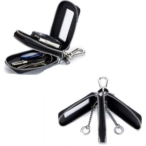 Leather Men Key Wallet Male Car Key Bag Keys Holder Crocodile Pattern Key Case Organizer Small Wallets