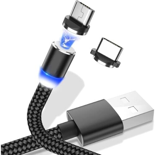 Magnetic USB Cable Fast Charging USB Type C Cable Magnet Charger Data Micro USB Cable Cord For Xiaomi iPhone 11 Mobile Phone