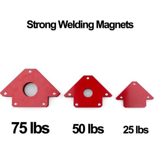 25LB/50LB/75LB Strong Magnetic Welding Magnets Holder 3 Angle Arrow Welder Positioner Welding Tool Accessories